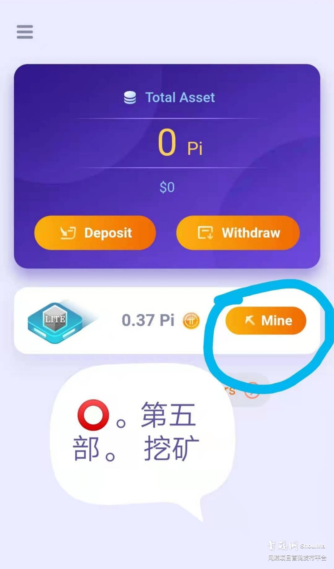 「Pi Futures」- 海外称呼小π币,每天收矿一次,10個起循环质押挖矿,可提現交易