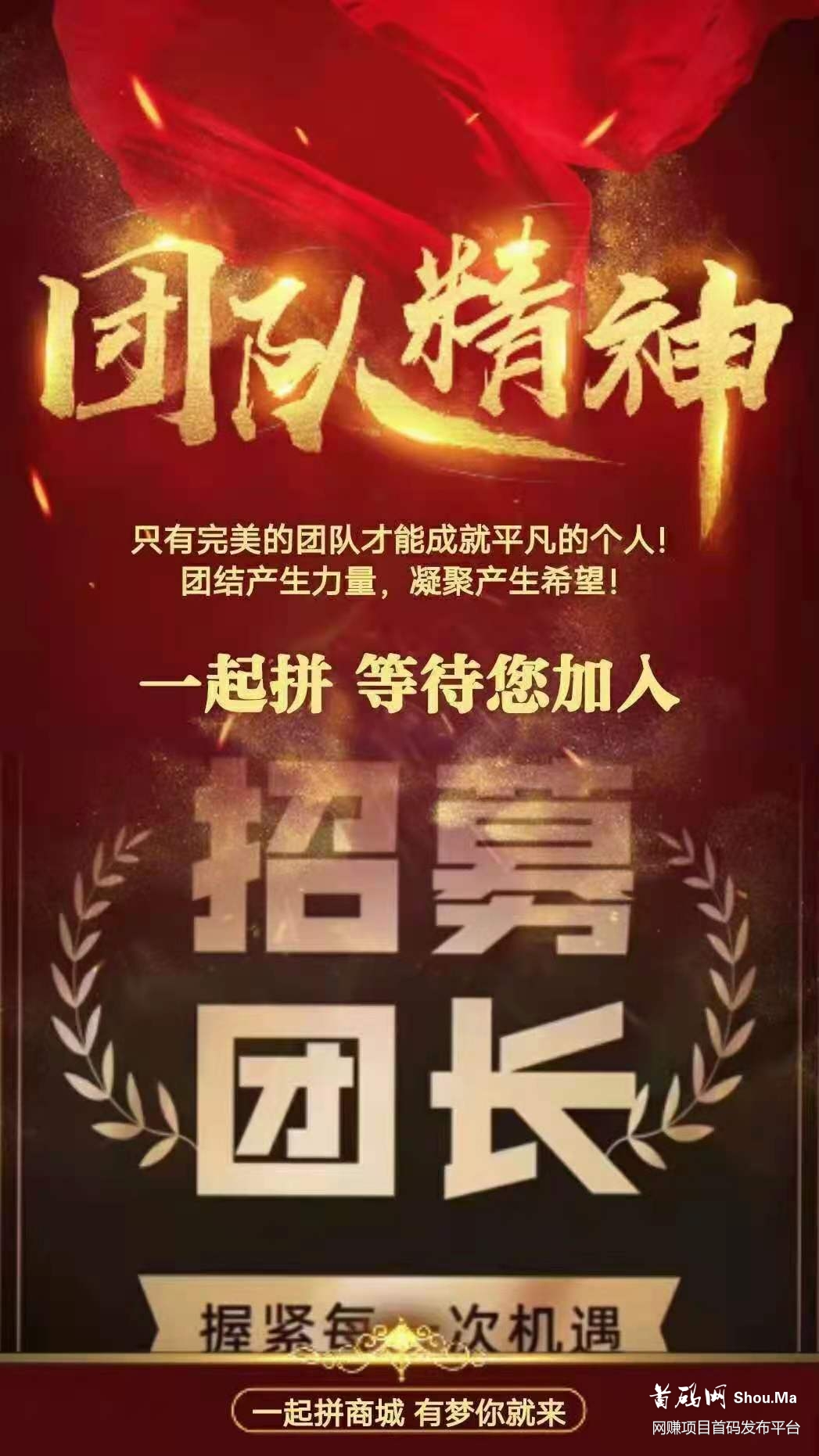 一起拼，新项目首码对接团队长，微信号：438695217