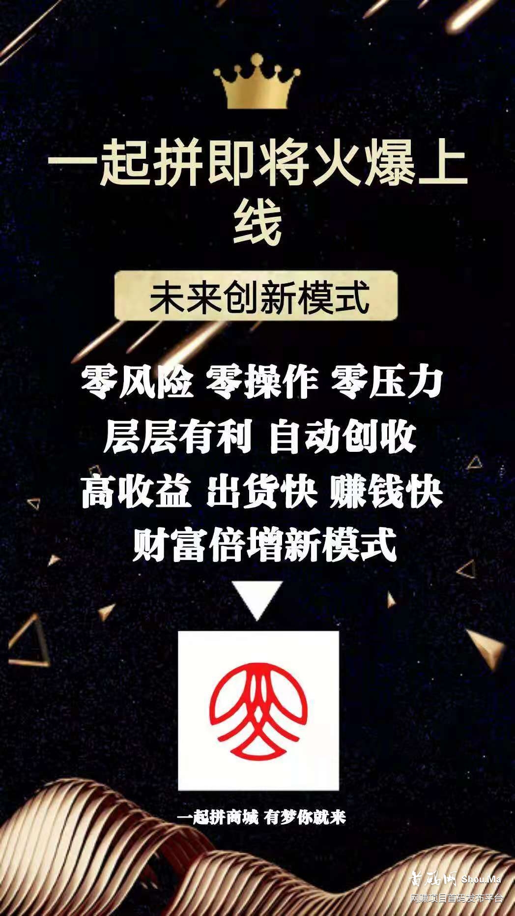 一起拼，新项目首码对接团队长，微信号：438695217