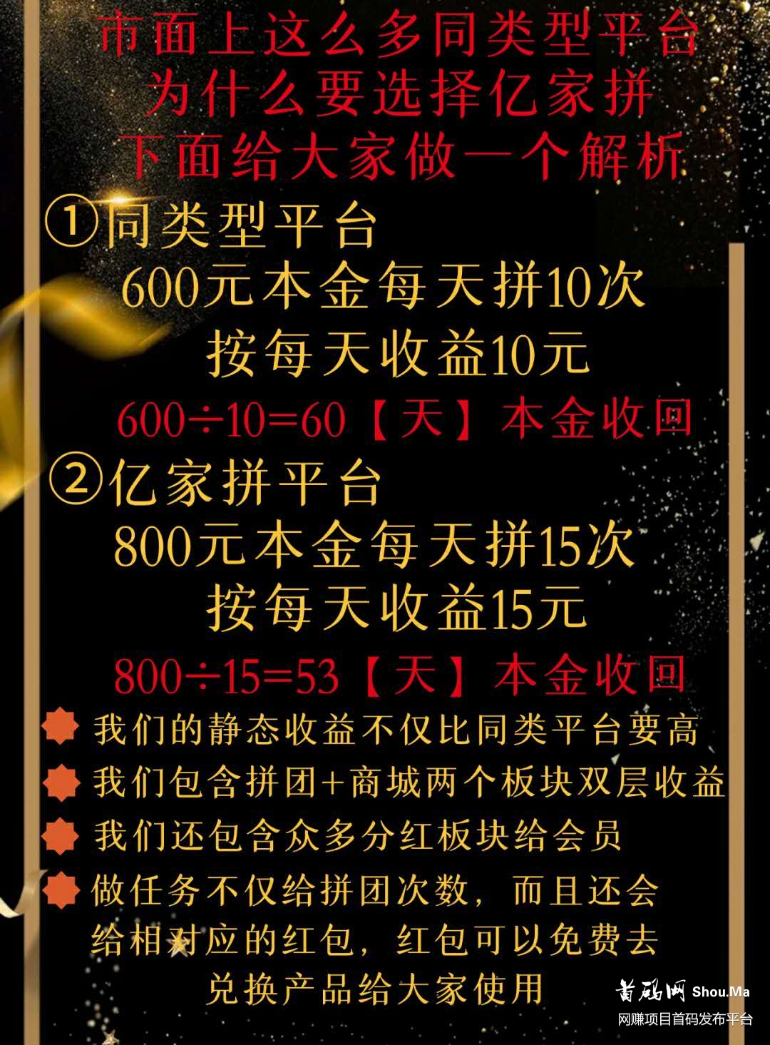 亿家拼—新零售+拼团模式,扶持100!团队无限代首轮包赔!